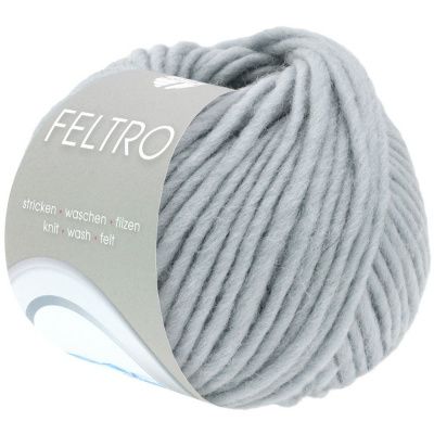 Пряжа Lana Grossa FELTRO 117 (серо-синий); Состав: 100% Натуральная шерсть; 50 гр / 50 м